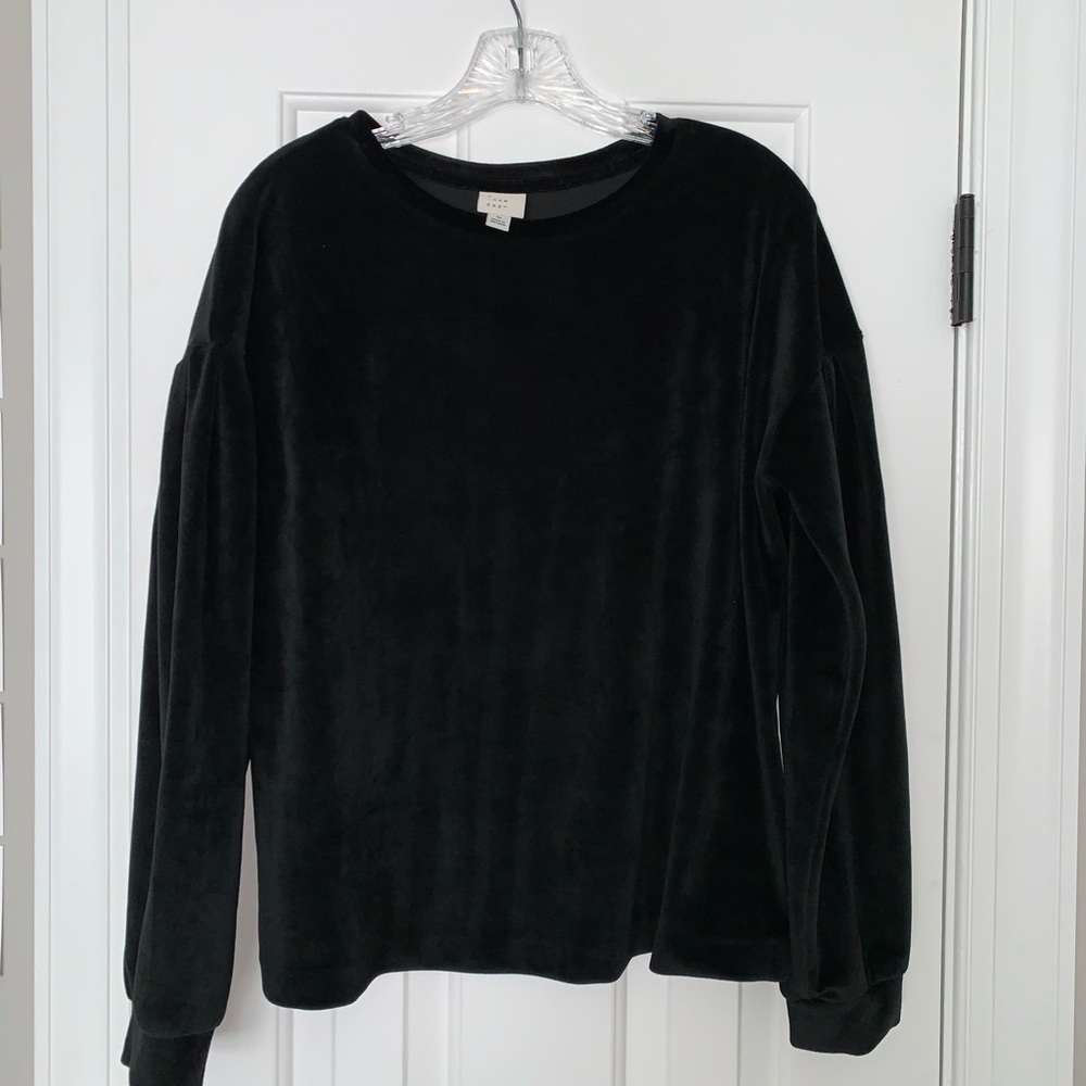 A•New•Day black velvet shirt